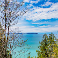 View from Whaleback Natural Area near Traverse City, Michigan
